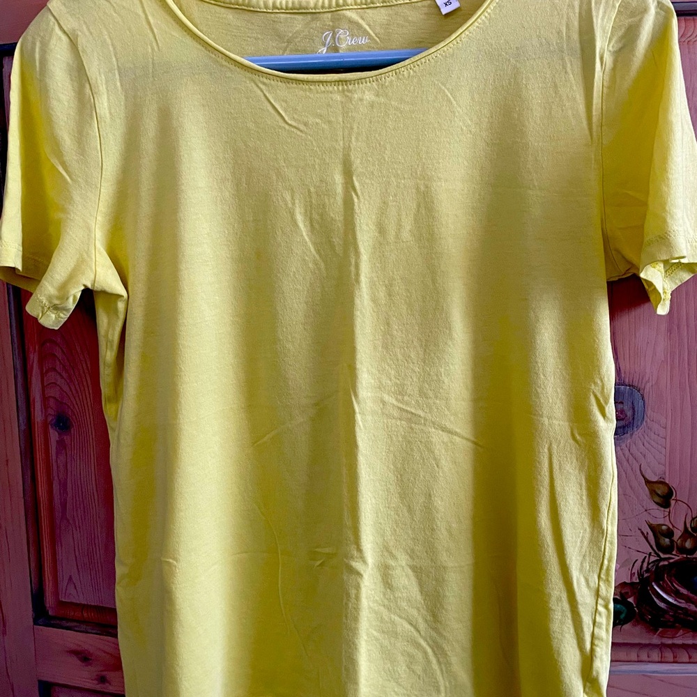 J. Crew Soft Yellow Tee